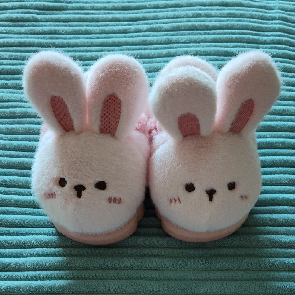 Cute Pink Bunny Kids  slipper Shoes